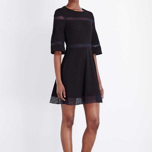 Maje Ritege Black Crepe Dress